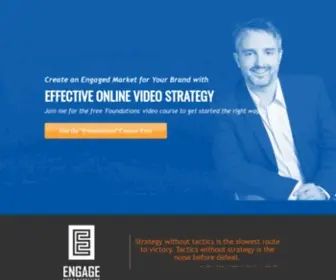 Engagevideomarketing.com(Take control and implement effective online video strategy for you or your clients) Screenshot