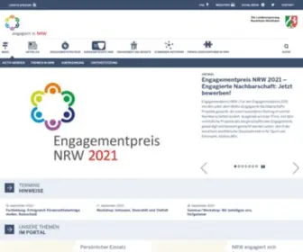 Engagiert-IN-NRW.de(ENGAGIERT in NRW) Screenshot