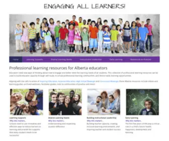 Engagingalllearners.ca(Engaging All Learners) Screenshot