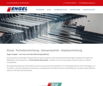 Engel-Gruppe.de(Eloxal Pulverbeschichtung Galvanotechnik) Screenshot