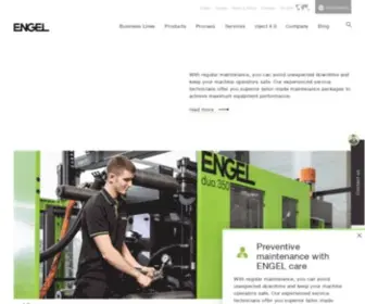 Engelglobal.com(ENGEL kunststof spuitgietmachines) Screenshot