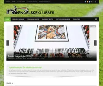 Engelskeklubber.dk(Guide til Englands Premier League klubber) Screenshot