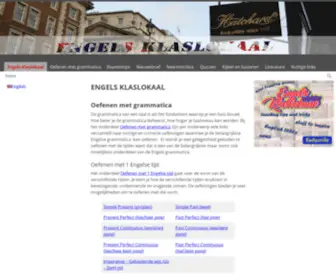 Engelsklaslokaal.nl(Engels leren met behulp van oefeningen en quizzen) Screenshot