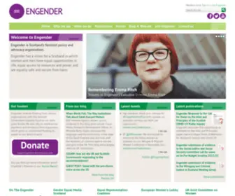 Engender.org.uk(Engender) Screenshot