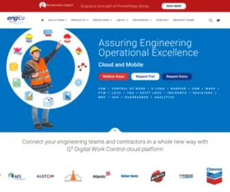 Engica.com(Engica Digital Work Control Solutions) Screenshot