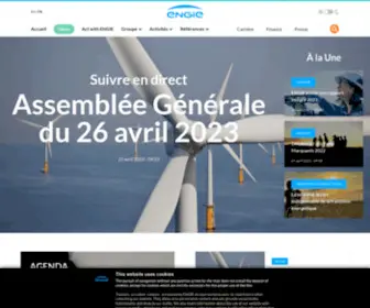 Engie.com(ENGIE relève le défi de la transition énergétique à travers ses trois métiers) Screenshot