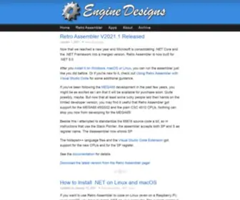 Enginedesigns.net(Engine Designs) Screenshot