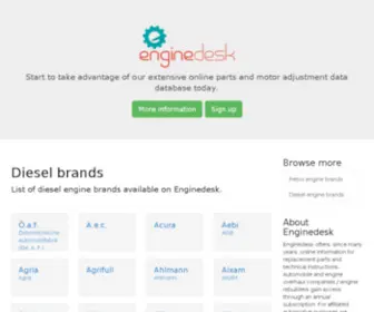 Enginedesk.net(Diesel engine brands) Screenshot