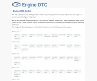 Enginedtc.com(Engine DTC Codes) Screenshot