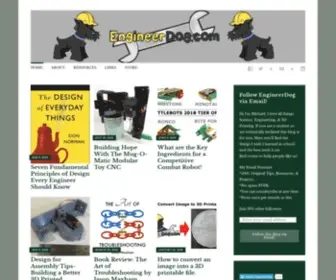 Engineerdog.com(Fascinating, Fun, & Free Engineering Insights & Resources) Screenshot