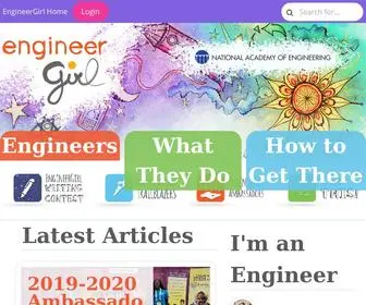 Engineergirl.org(The EngineerGirl website) Screenshot