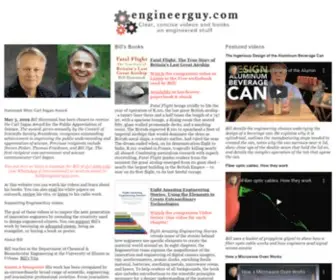 Engineerguy.com(Website featuring the engineerguy's (Bill Hammack)) Screenshot