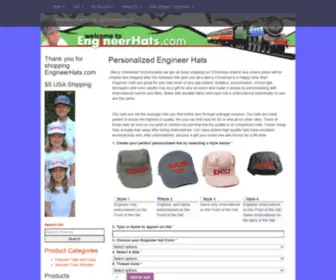 Engineerhats.com(Personalized Engineer Hats @) Screenshot