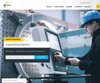 Engineering-People.de(Karriere machen mit ep: Offene Stellen für Ingenieure) Screenshot