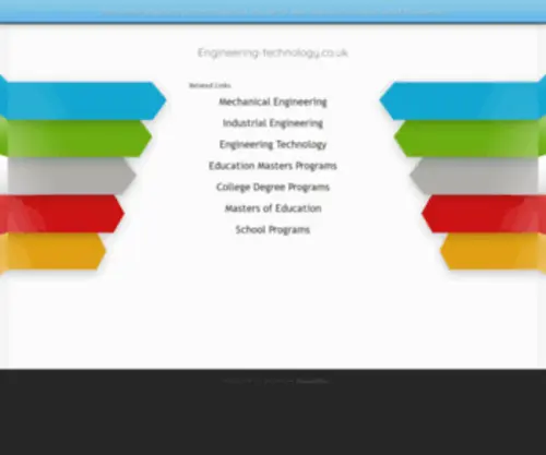 Engineering-Technology.co.uk(Engineering Technology) Screenshot