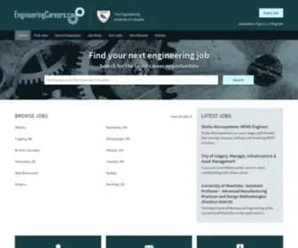 Engineeringcareers.ca(Engineering jobs on Engineering Careers) Screenshot