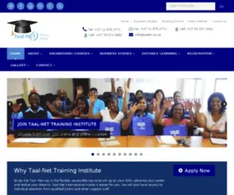 Engineeringcoursessa.co.za(Taal-Net Training Institute Website) Screenshot