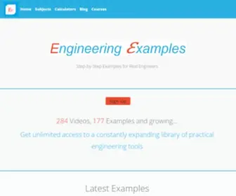 Engineeringexamples.net(Engineering Examples) Screenshot