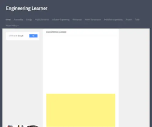Engineeringlearner.com(Engineering learner) Screenshot