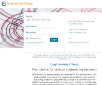 EngineeringVillage2.org(Engineering Village) Screenshot