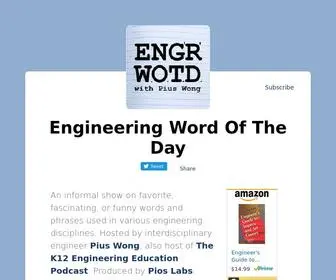 Engineeringwordoftheday.com(Engineering Word Of The Day) Screenshot