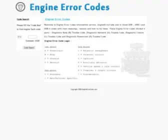 Engineerrorcode.com(EngineErrorCode) Screenshot