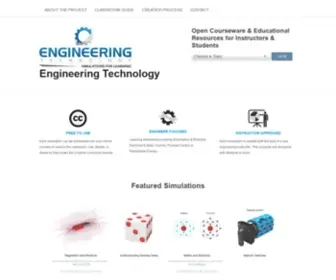 Engineertech.org(Free Engineering Technology Simulations) Screenshot