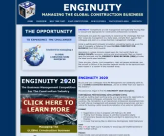 Enginuitycomp.co.uk(The Business Management Competition for the Global Construction Industry) Screenshot