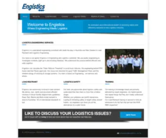 Engistics.com.au(Where Engineering Meets Logistics) Screenshot