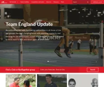 Englandathletics.org(England Athletics Official website) Screenshot
