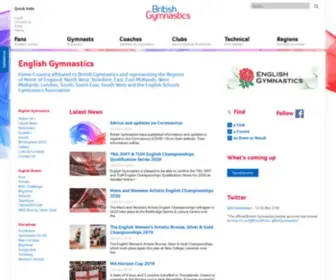 Englandgymnastics.org.uk(English Gymnastics) Screenshot