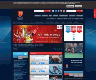 Englandhockey.co.uk(England hockey) Screenshot