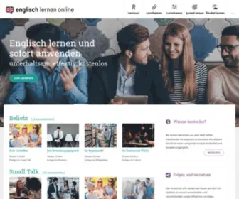 Englisch-Lernen-Online.net(Englisch lernen und sofort anwenden) Screenshot