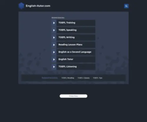 English-Itutor.com(Website Disabled) Screenshot