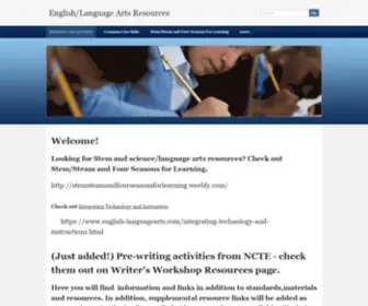 English-Languagearts.com(English/Language Arts Resources) Screenshot