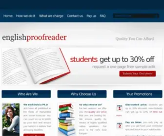 English-Proofreader.com(Quality You Can Afford) Screenshot