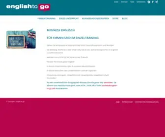 English-TO-GO.info(Business English Firmentraining oder Einzelcoaching) Screenshot