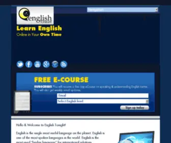 English-Tonight.com(Contact Support) Screenshot