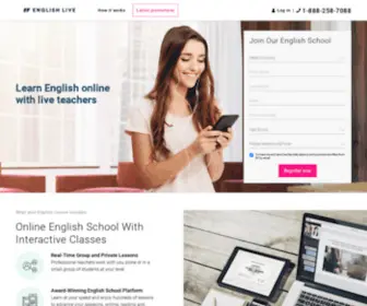 English-Town.com(Learn English online with Qualified Teachers) Screenshot