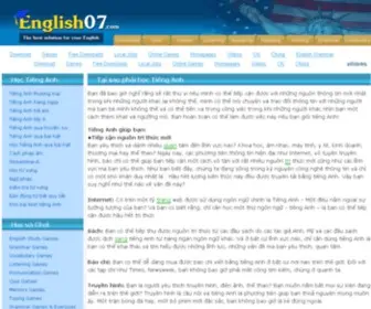 English07.com(Learn English online) Screenshot
