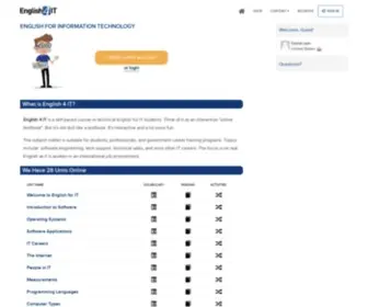 English4IT.com(An online resource for students and teachers of English for IT. This course) Screenshot