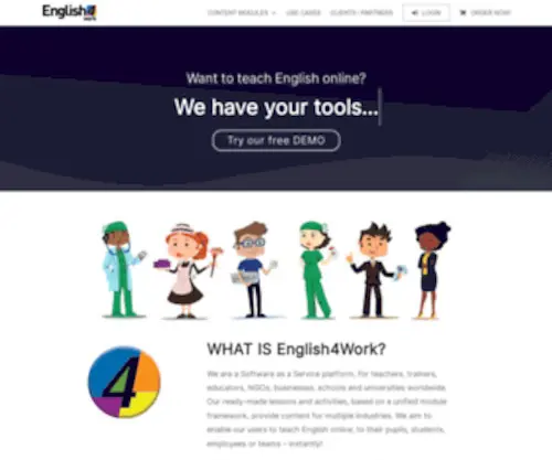 English4Work.com(Teach English online instantly) Screenshot