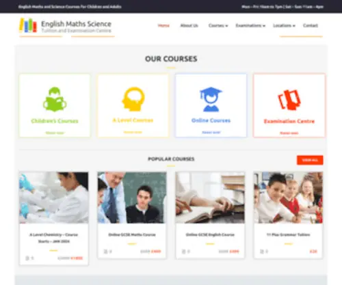 Englishandmaths.com(English Maths Science Tuition & All Subjects Examination Centre) Screenshot