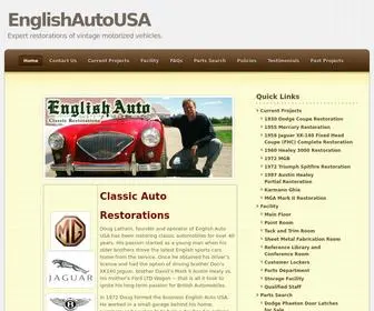 Englishatuousa.com(Expert restorations of vintage motorized vehicles) Screenshot