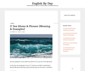 Englishbyday.com(Everything you need to know about learning english) Screenshot