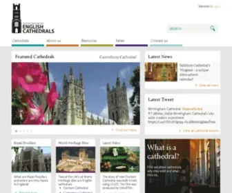Englishcathedrals.co.uk(The Association of English Cathedrals) Screenshot