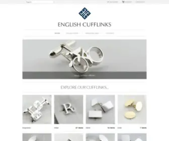 Englishcufflinks.com(Bespoke cufflinks) Screenshot