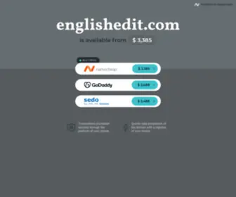 Englishedit.com(Editing writing) Screenshot