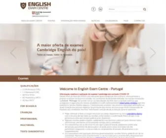 Englishexamcentre.pt(English exam centre) Screenshot