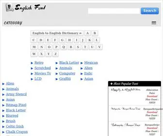 Englishfont.com(English Font) Screenshot